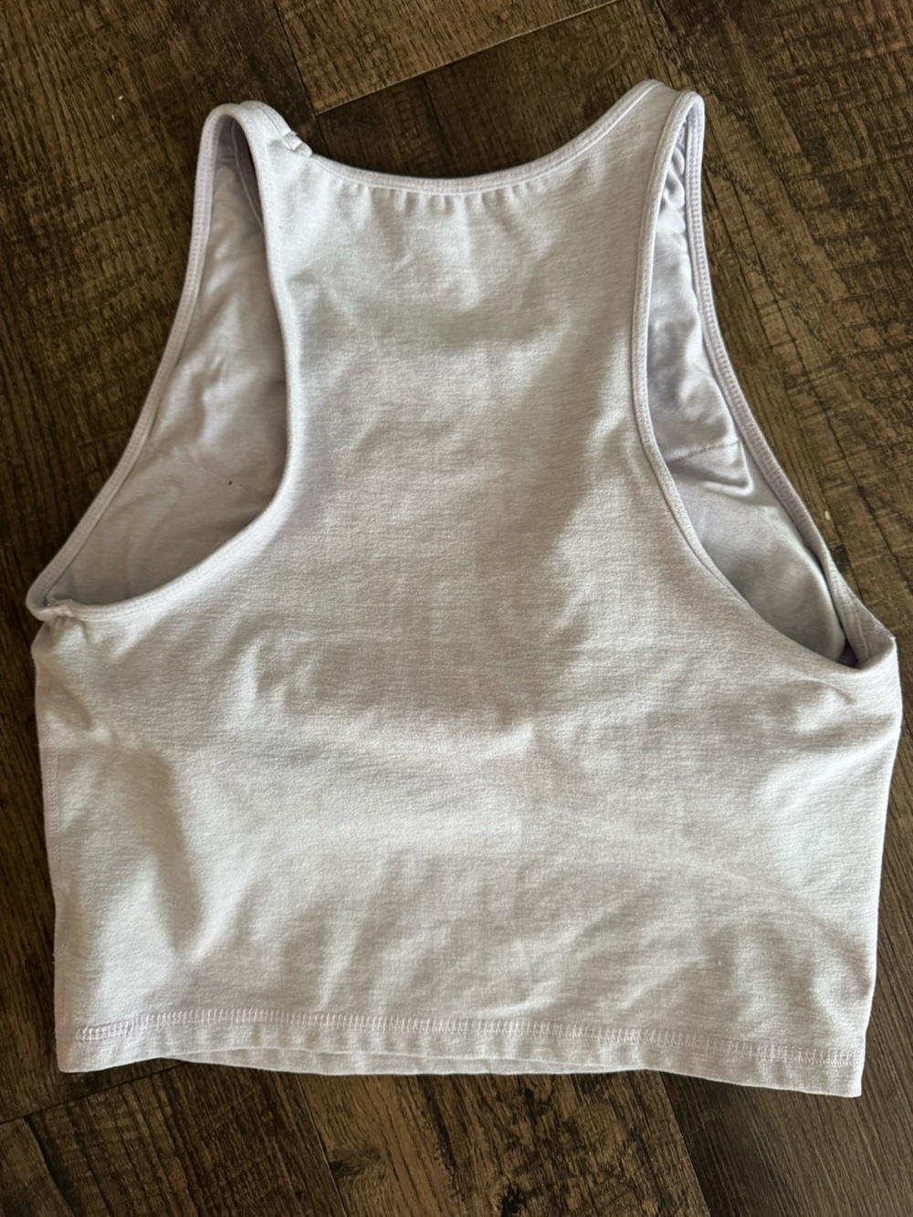 Athletic Works White Ribbed Racerback Tank - Picture 2 of 3